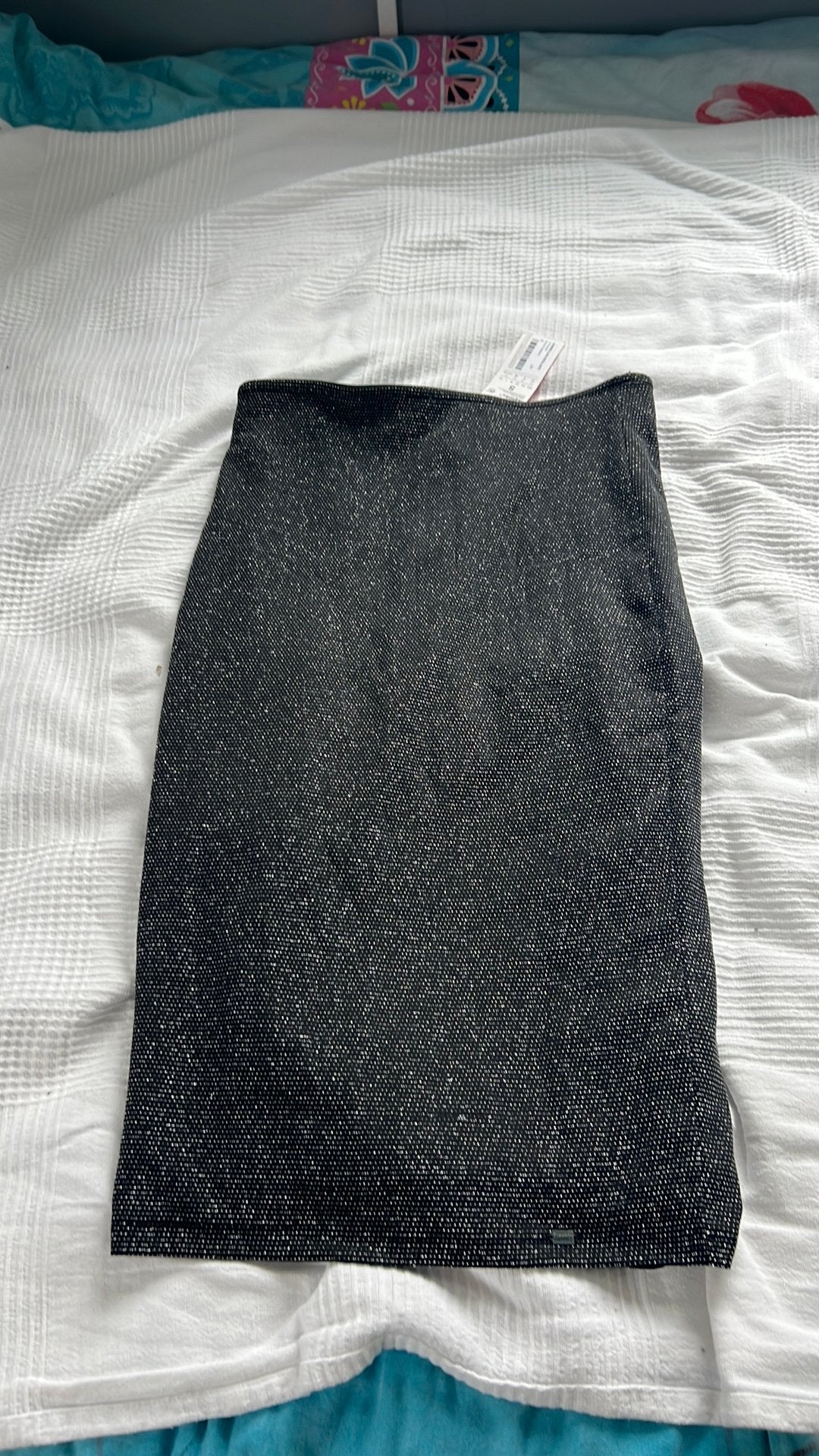 Zwarte lange glitter rok Superdry S, Zwart, Nieuw, Ophalen of Verzenden, Maat 36 (S)