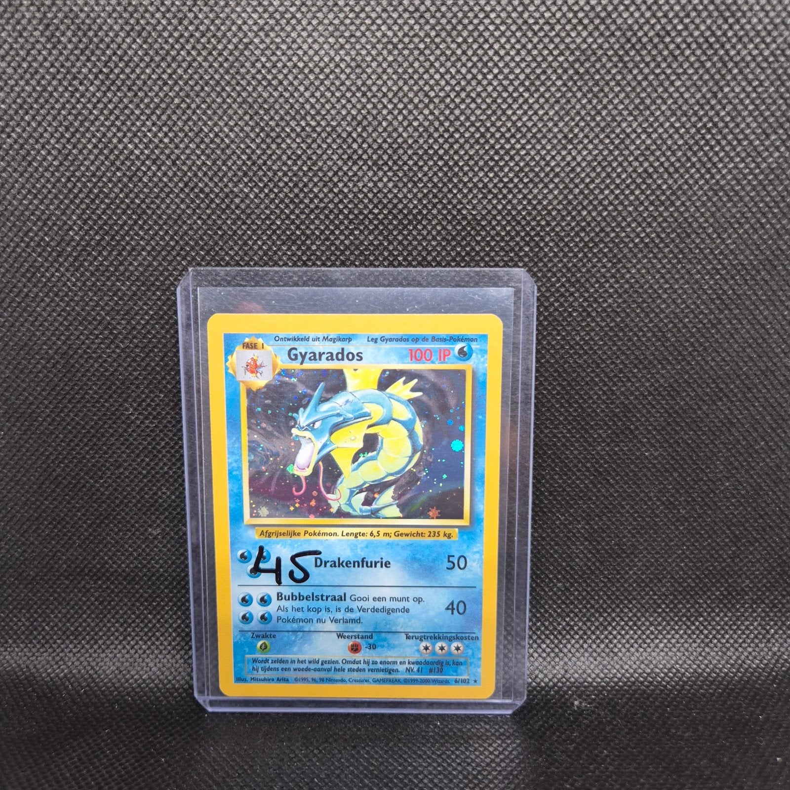 Gyarados NL Base Set, Ophalen of Verzenden, Zo goed als nieuw