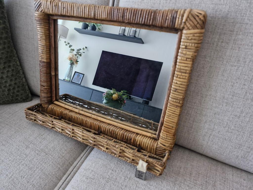 Riviera Maison spiegel, Huis en Inrichting, Woonaccessoires | Spiegels, Ophalen, Minder dan 50 cm, Zo goed als nieuw, Minder dan 100 cm
