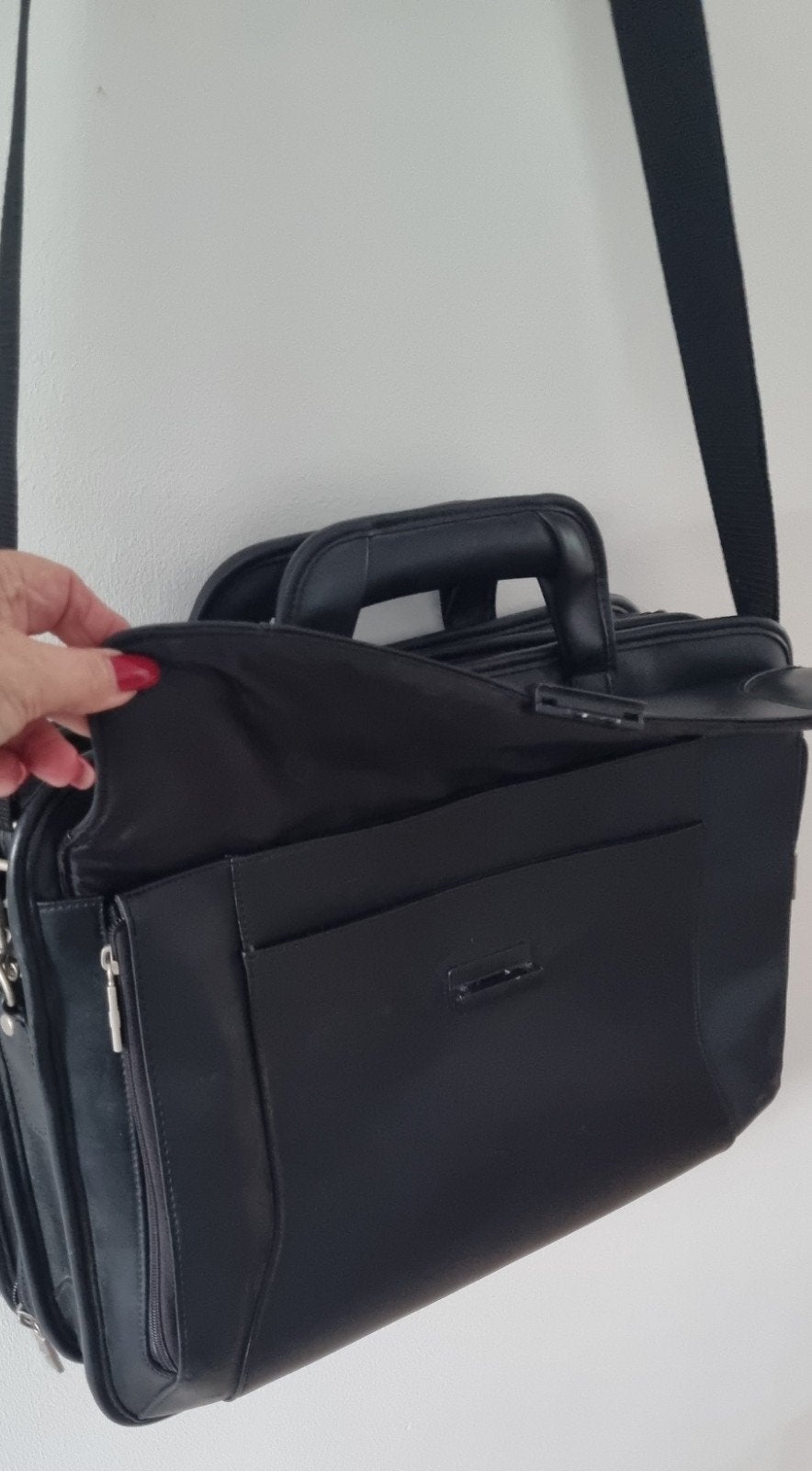 HP leren laptoptas tas, Ophalen of Verzenden, Zo goed als nieuw, Minder dan 35 cm, Minder dan 50 cm