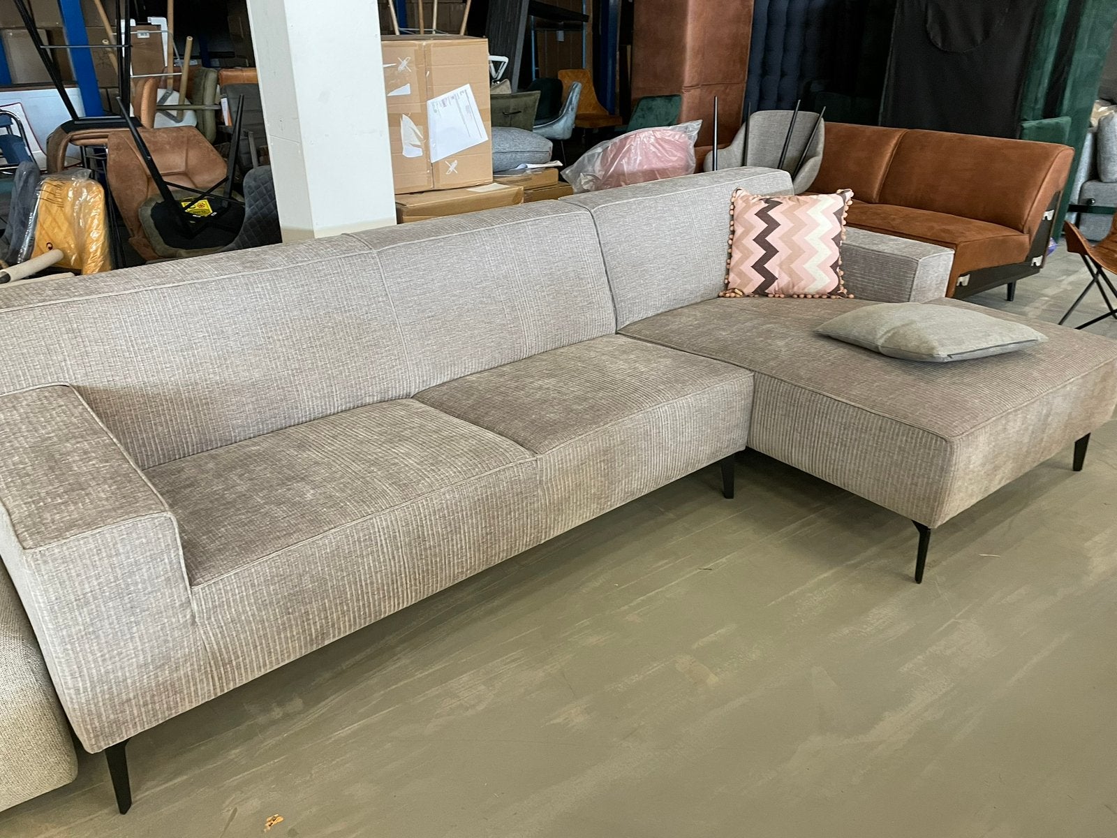 Bank te koop, Huis en Inrichting, Banken | Bankstellen, Ophalen, Hoekbank, 300 cm of meer, 75 tot 100 cm