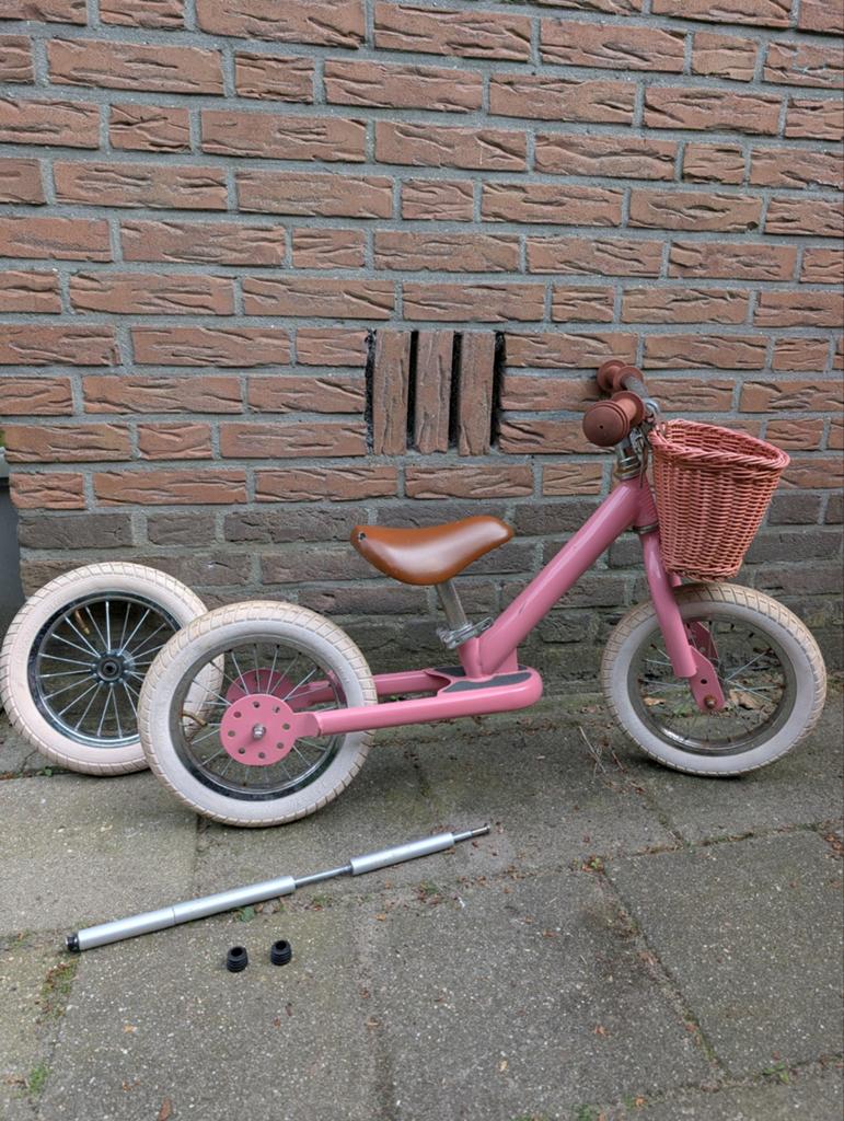 Trybike loopfiets 2-in-1 roze, Ophalen, Gebruikt, Minder dan 16 inch