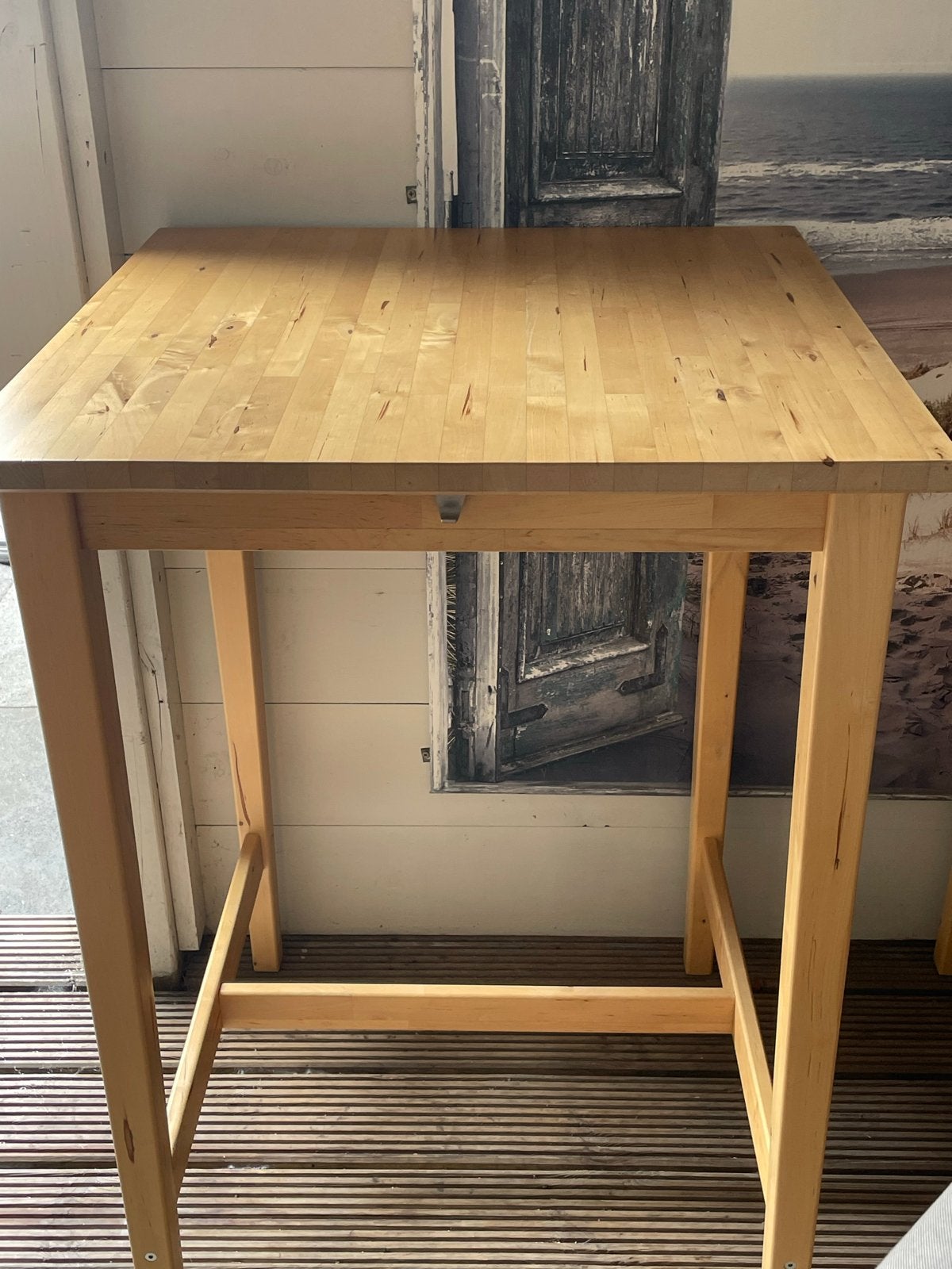 Ikea Houten bartafel / hoge eettafel, Huis en Inrichting, Ophalen, Gebruikt