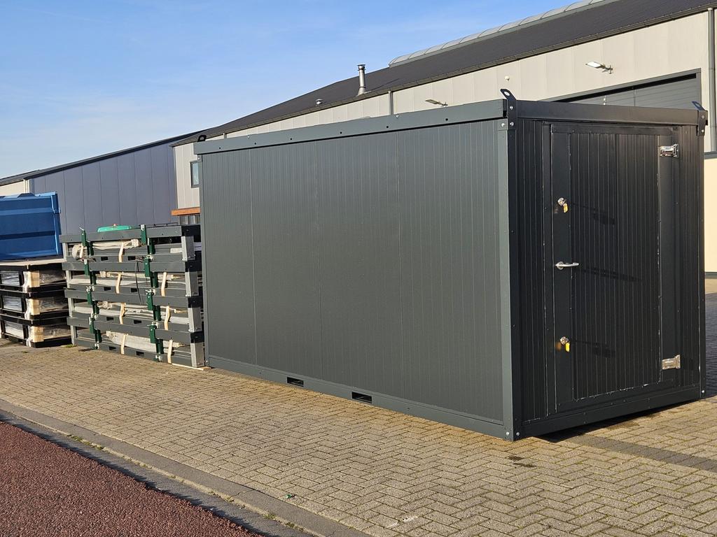 Geïsoleerde opslagcontainer antraciet, Verzenden