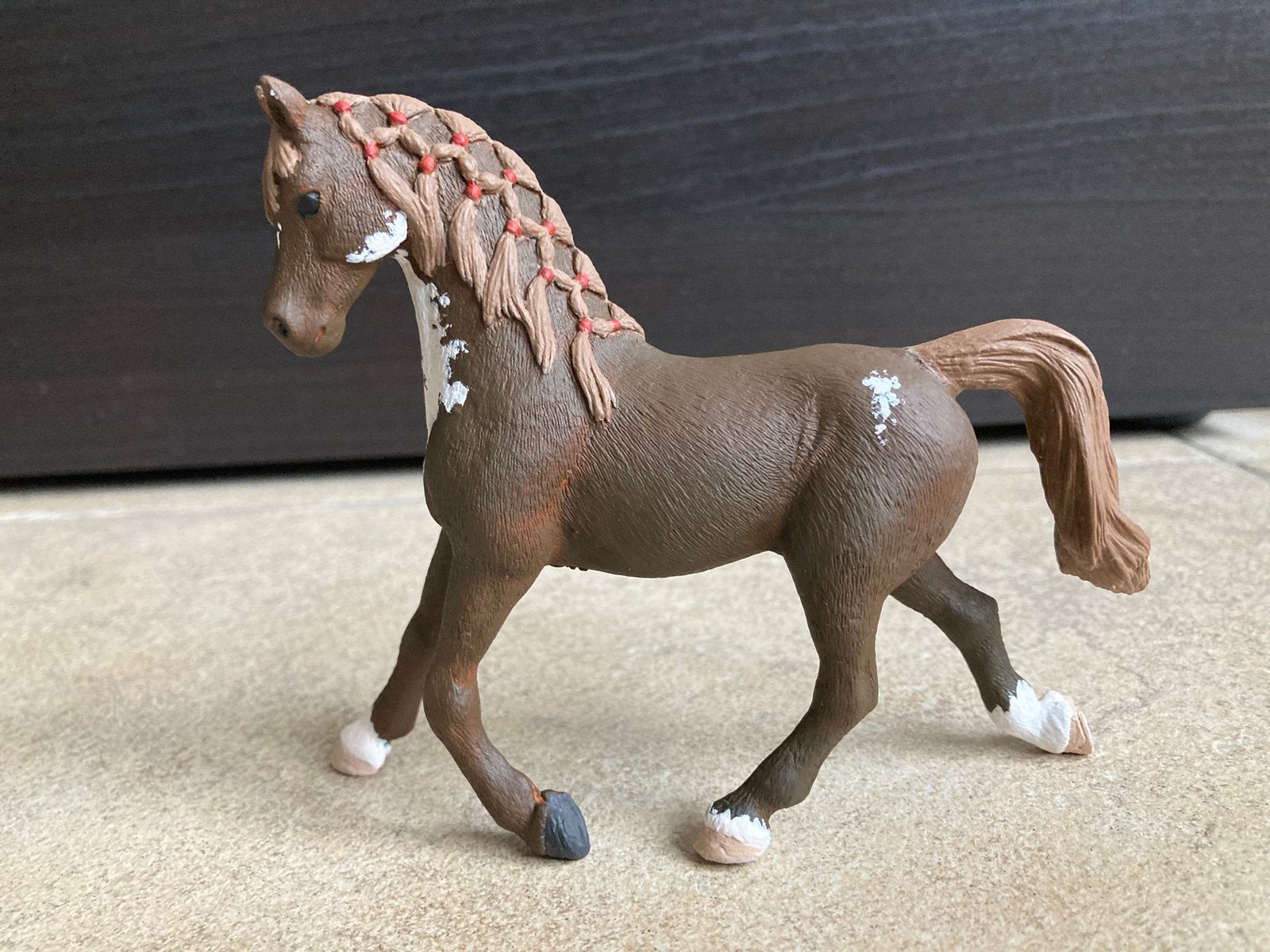 Schleich repaint, Verzamelen, Dierenverzamelingen, Ophalen of Verzenden, Paard, Beeldje of Figuurtje