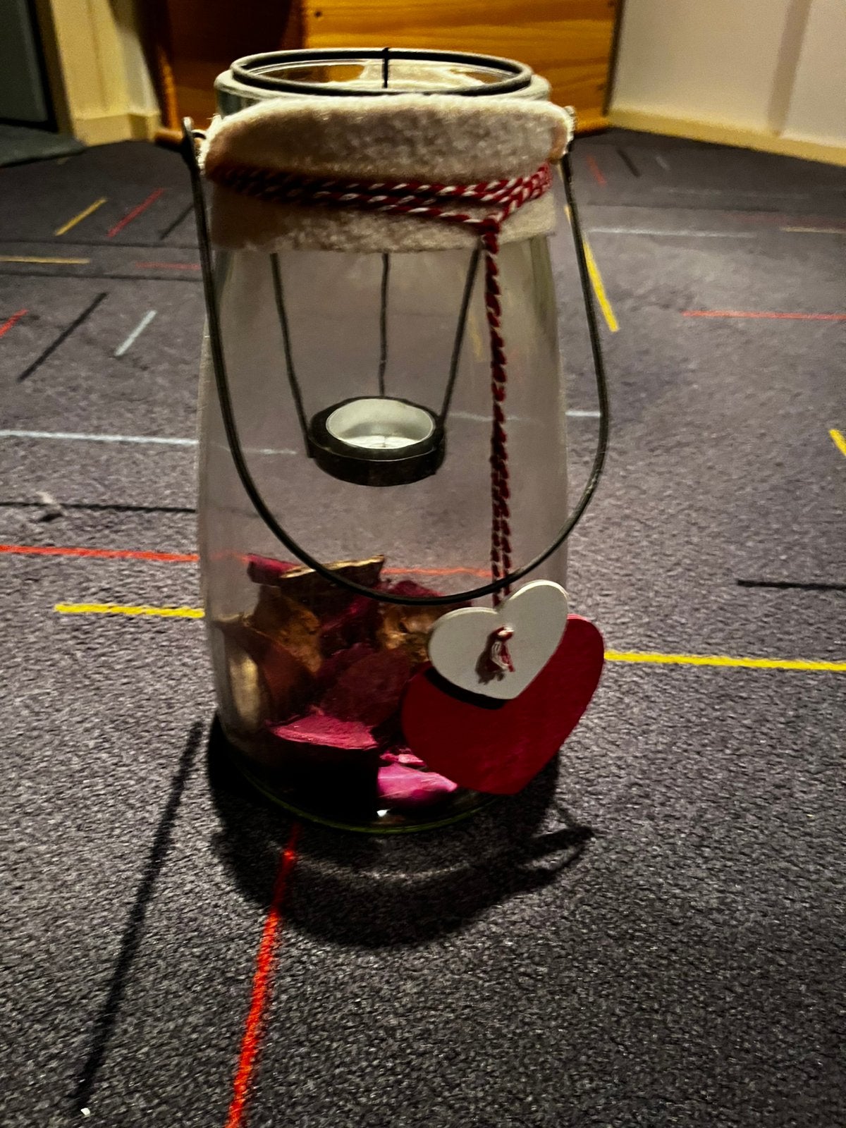 Windlicht, Ophalen, Gebruikt, Glas, 28 cm