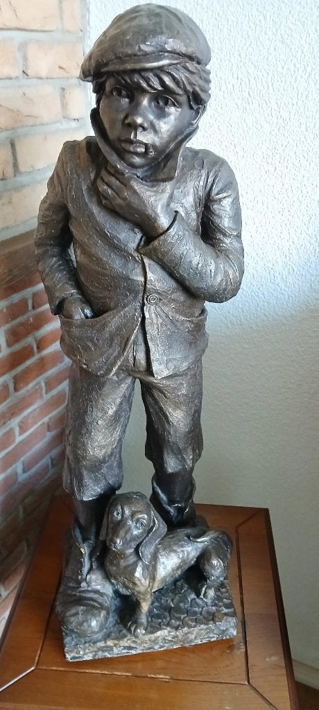 prachtig beeld van Geert Kunen, 73cm hoog., Antiek en Kunst, Antiek | Keramiek en Aardewerk, Ophalen