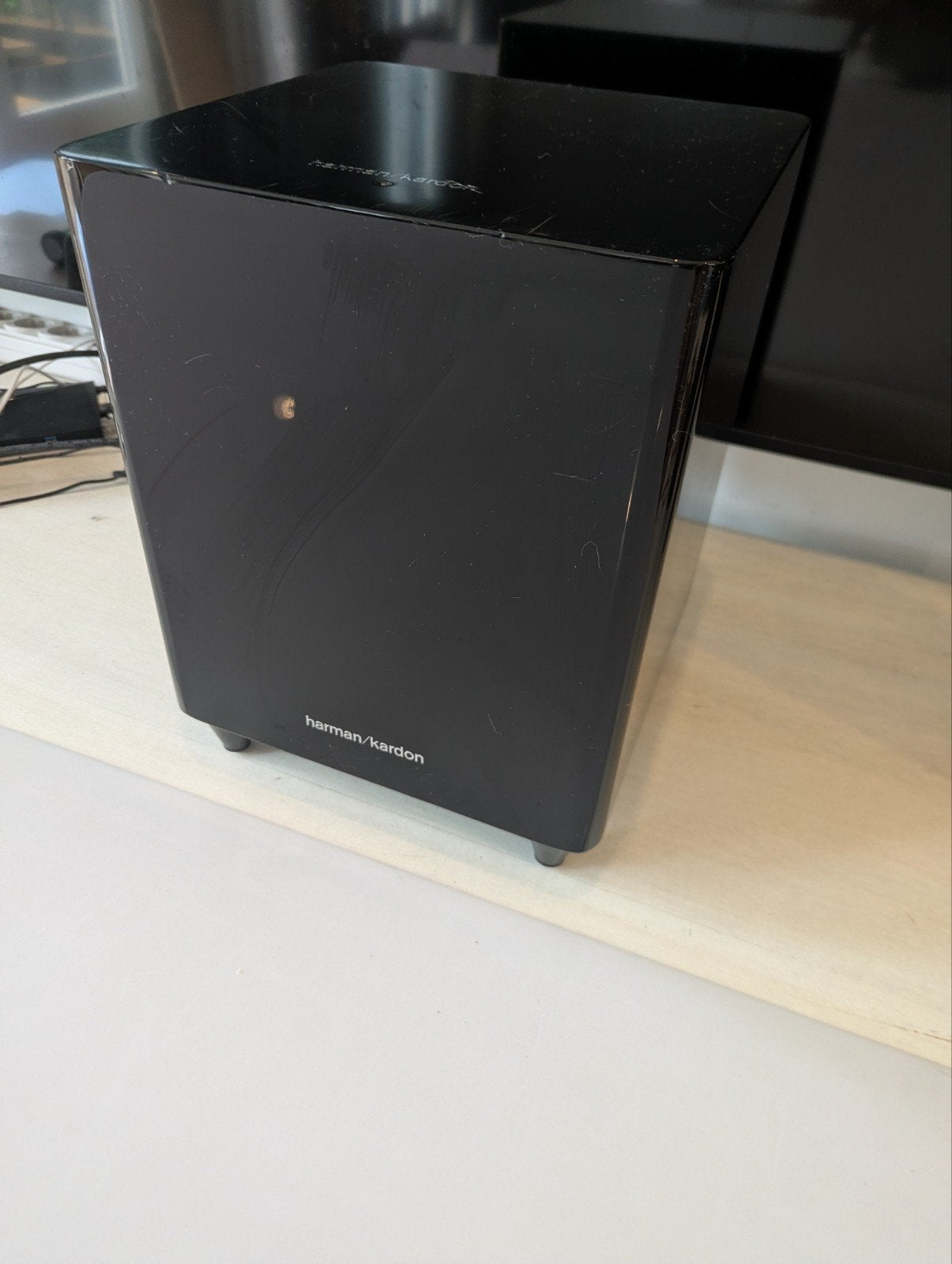Harman Kardon HKTS 220SUB/230 Subwoofer, 150 watt of meer, Gebruikt, Subwoofer, Ophalen of Verzenden