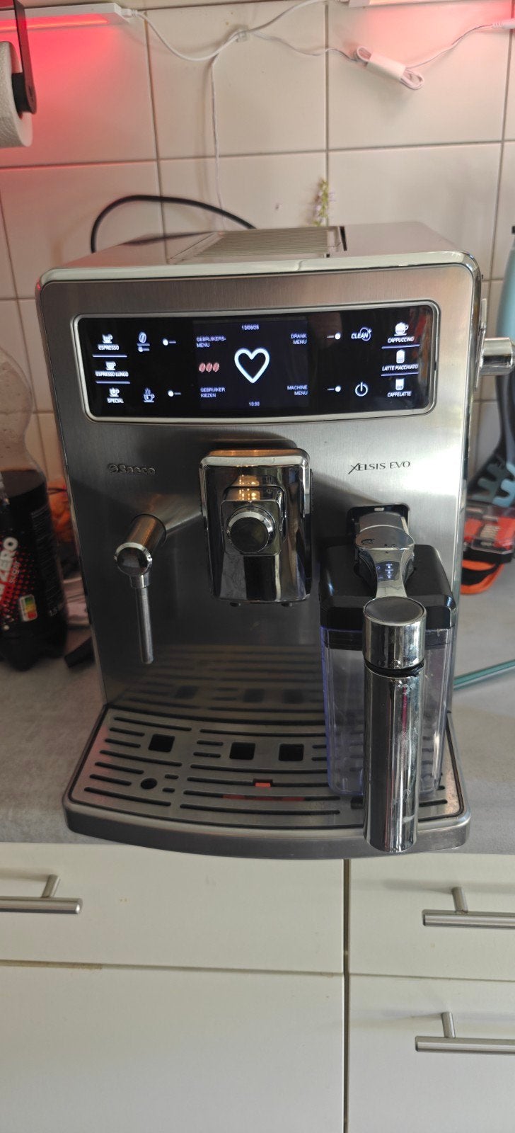 Philips Saeco Xelsis Evo Koffiemachine, Witgoed en Apparatuur, Koffiezetapparaten, Ophalen of Verzenden, Koffiemachine, Afneembaar waterreservoir