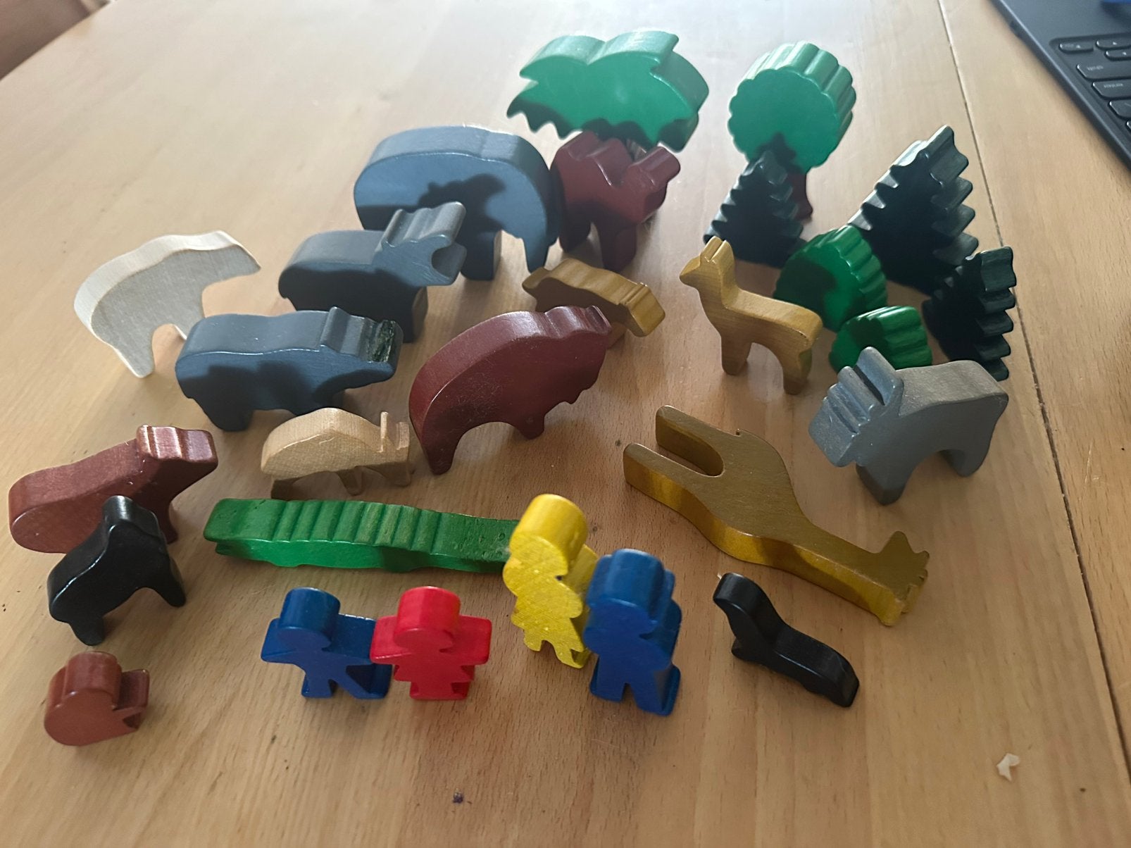 Houten dierentuindieren, Ophalen of Verzenden, Gebruikt, Overige typen