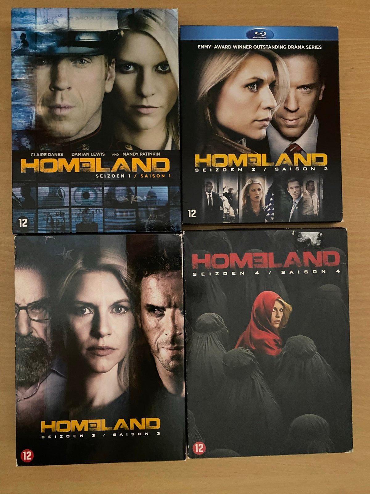 Homeland Seizoen 1-4 Boxset met Blu-Ray, Engels, Speciale editie, Nederlands, Seizoen 1