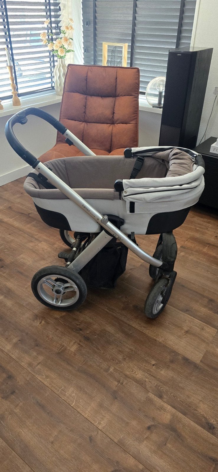 Mutsy transit kinderwagen met reiswieg en zitje, Ophalen, Gebruikt, Combiwagen, Met reiswieg