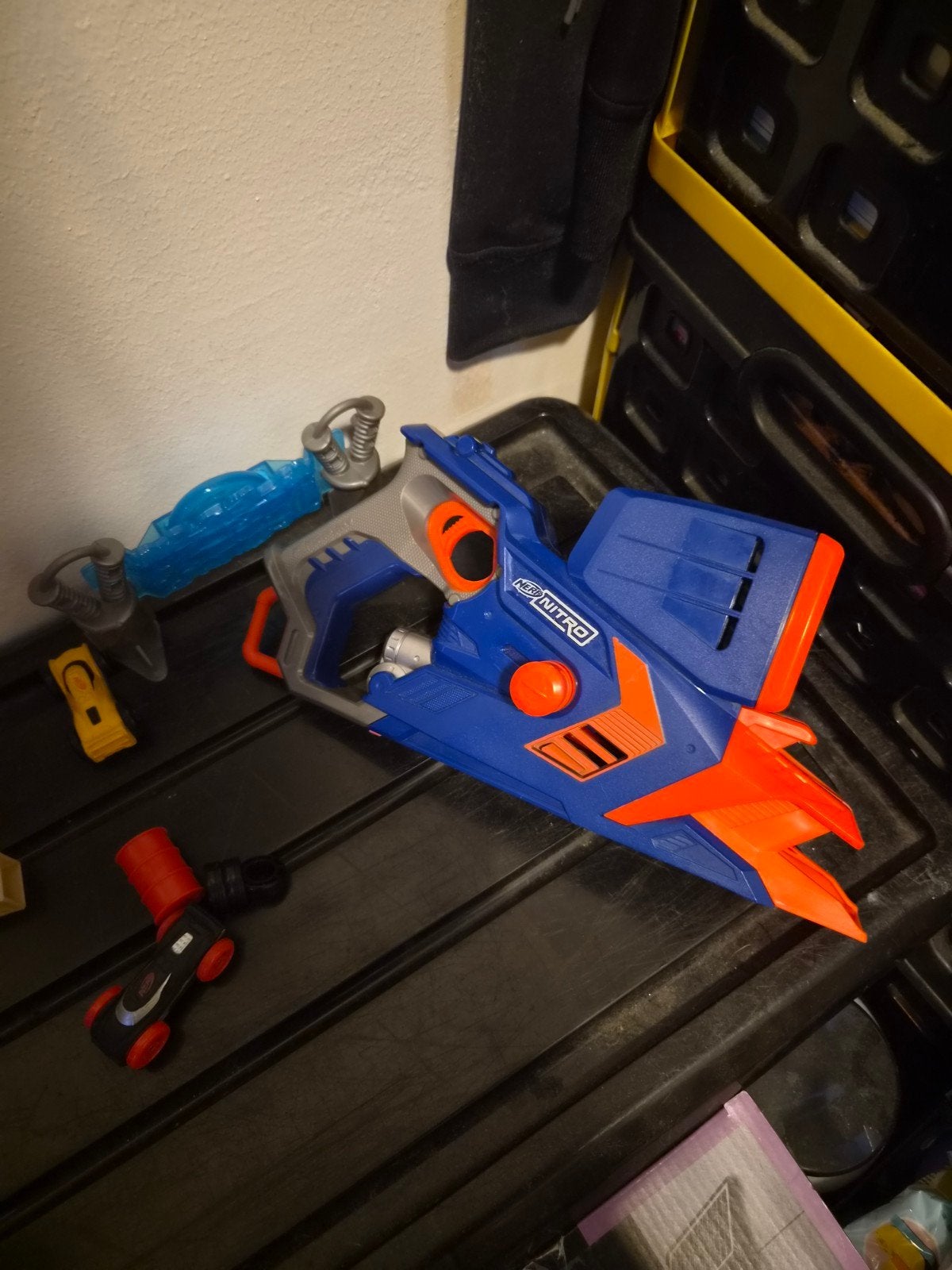 Nerf Nitro speelgoedblaster met accessoires, Kinderen en Baby's, Ophalen of Verzenden, Gebruikt