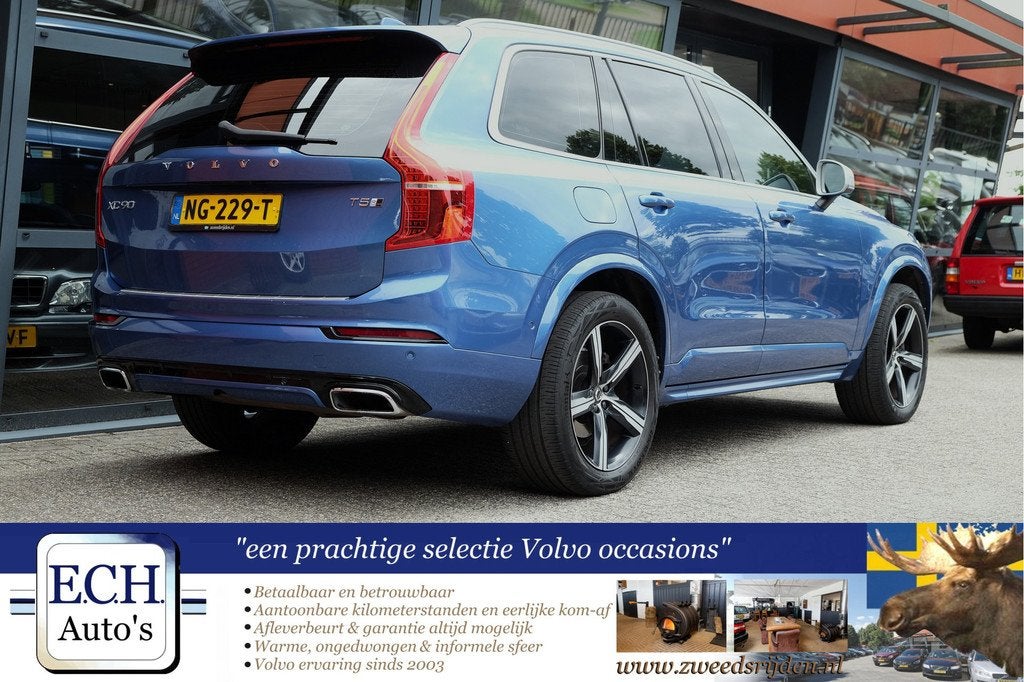 Volvo XC90 2.0 T5 AWD R-Design Panodak, Adaptieve CC, 7 zits, Auto's, Volvo, Gebruikt, 4 cilinders, 7 stoelen, 120 €/maand