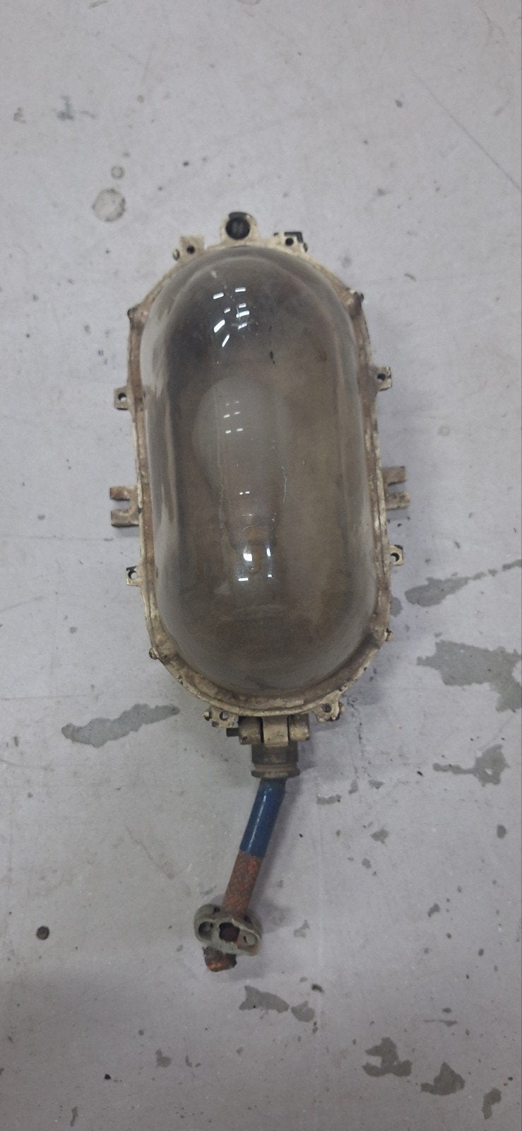 Vintage industriële wandlamp - scheepslamp, Antiek en Kunst, Ophalen of Verzenden