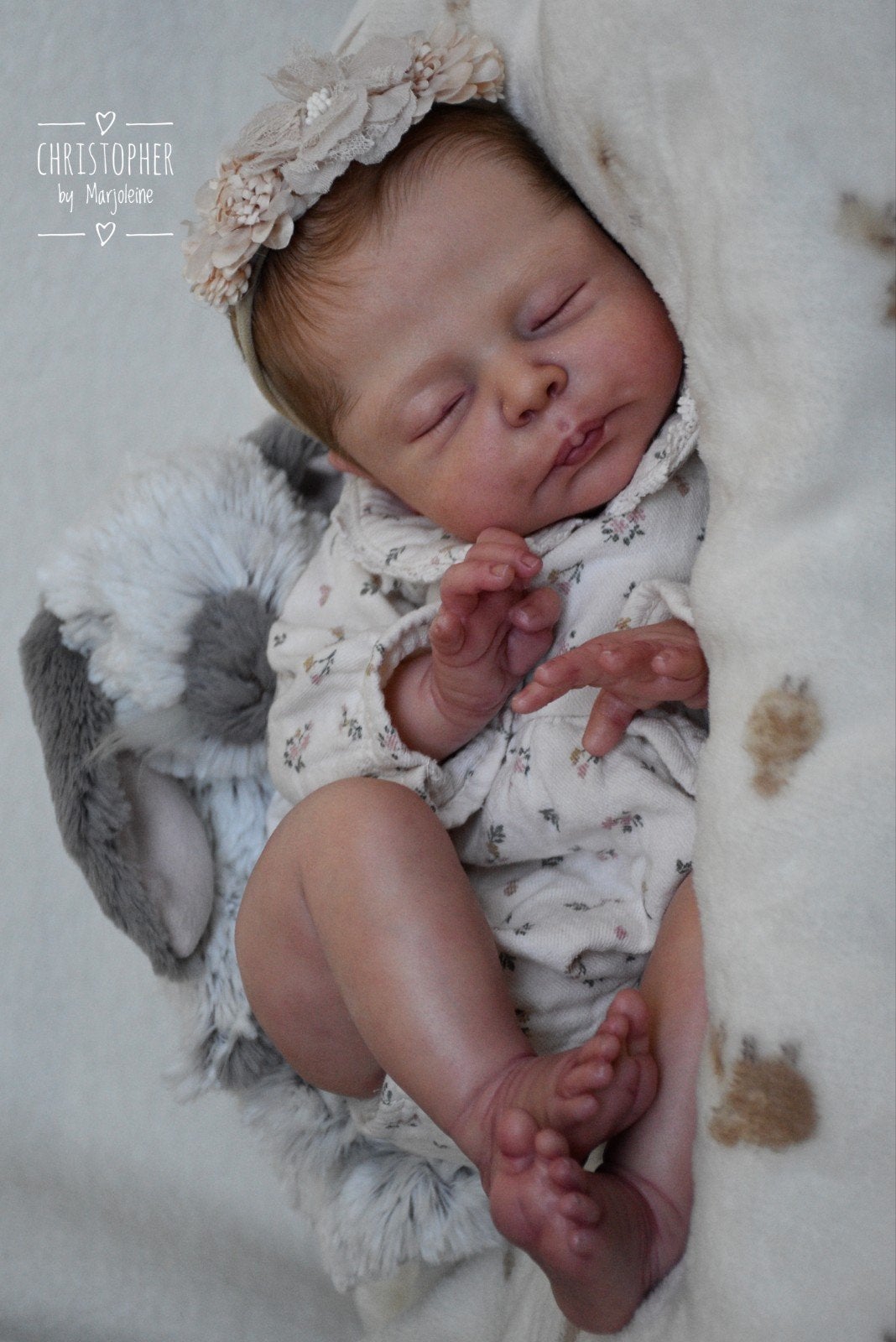Prachtig reborn baby'tje Christopher, Nikki Johnston, Verzamelen, Poppen, Ophalen, Nieuw, Babypop, Levensecht of Reborn