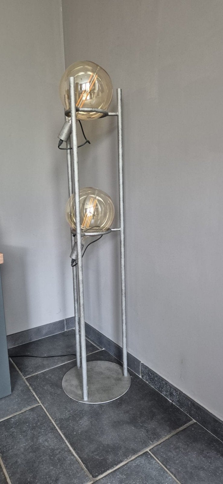 Design vloerlamp, Ophalen, Zo goed als nieuw, Metaal, 100 tot 150 cm
