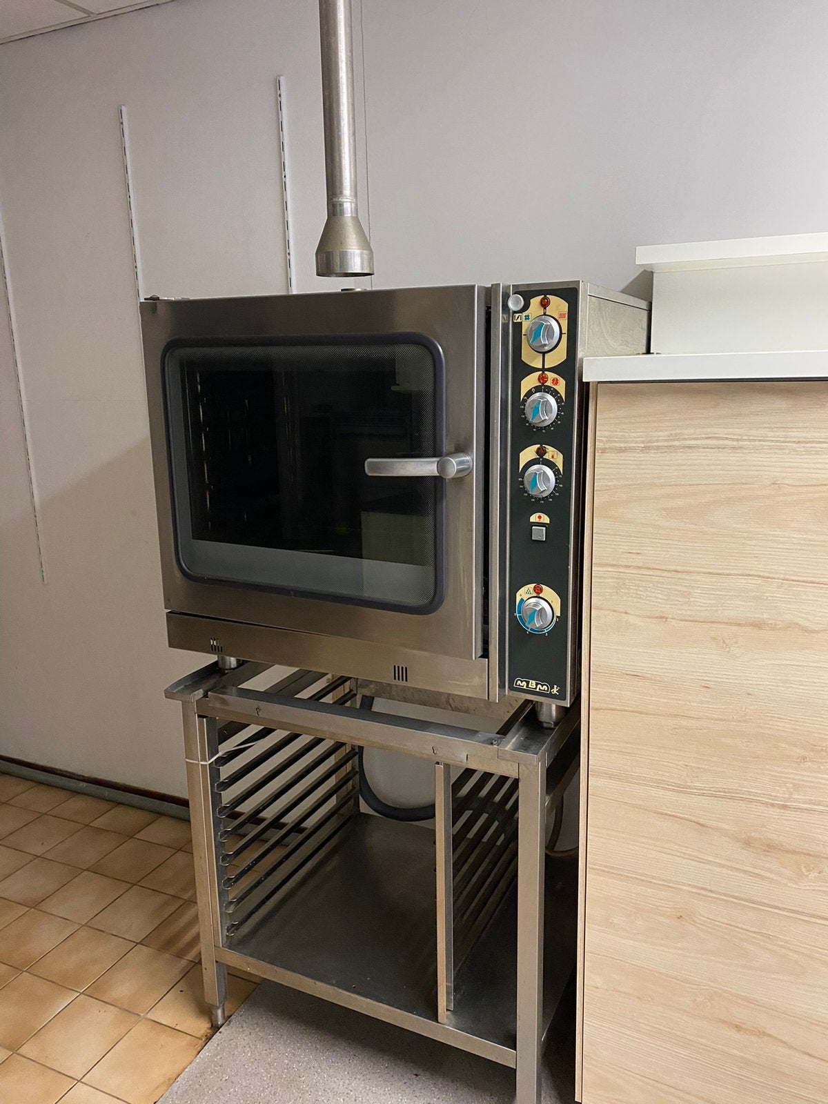 Mbm stoomoven prof. Incl. Statief, Ophalen of Verzenden, Gebruikt
