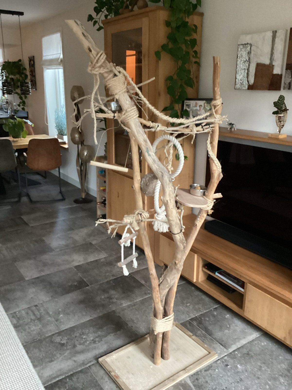 Grote Klim boom voor vogels (h185 b95), Dieren en Toebehoren, Ophalen, Gebruikt, Speelgoed