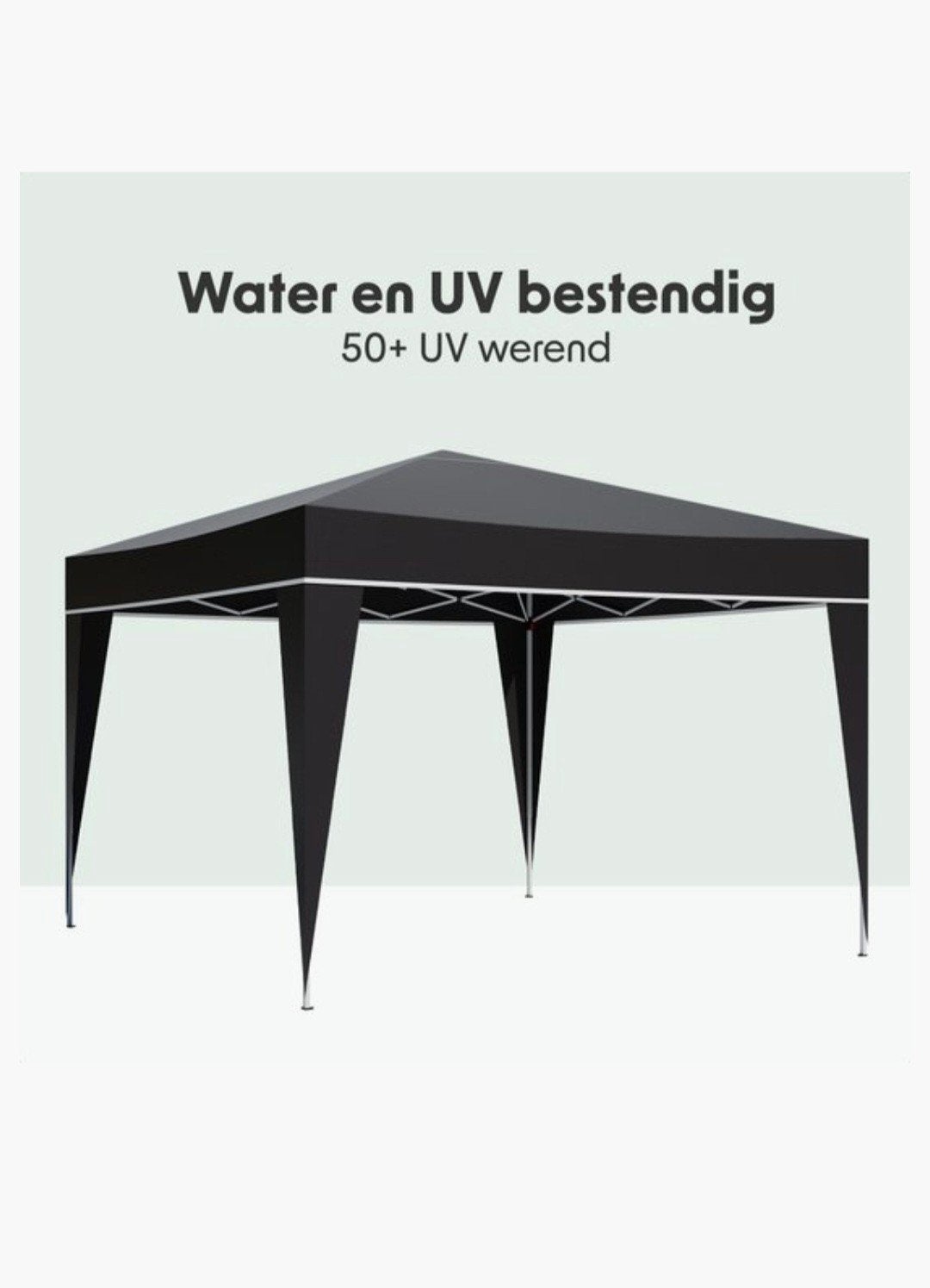 LifeGoods 3x3 m Partytent - Water- en UV-bestendig, Ophalen, Opvouwbaar, Partytent, Minder dan 4 meter