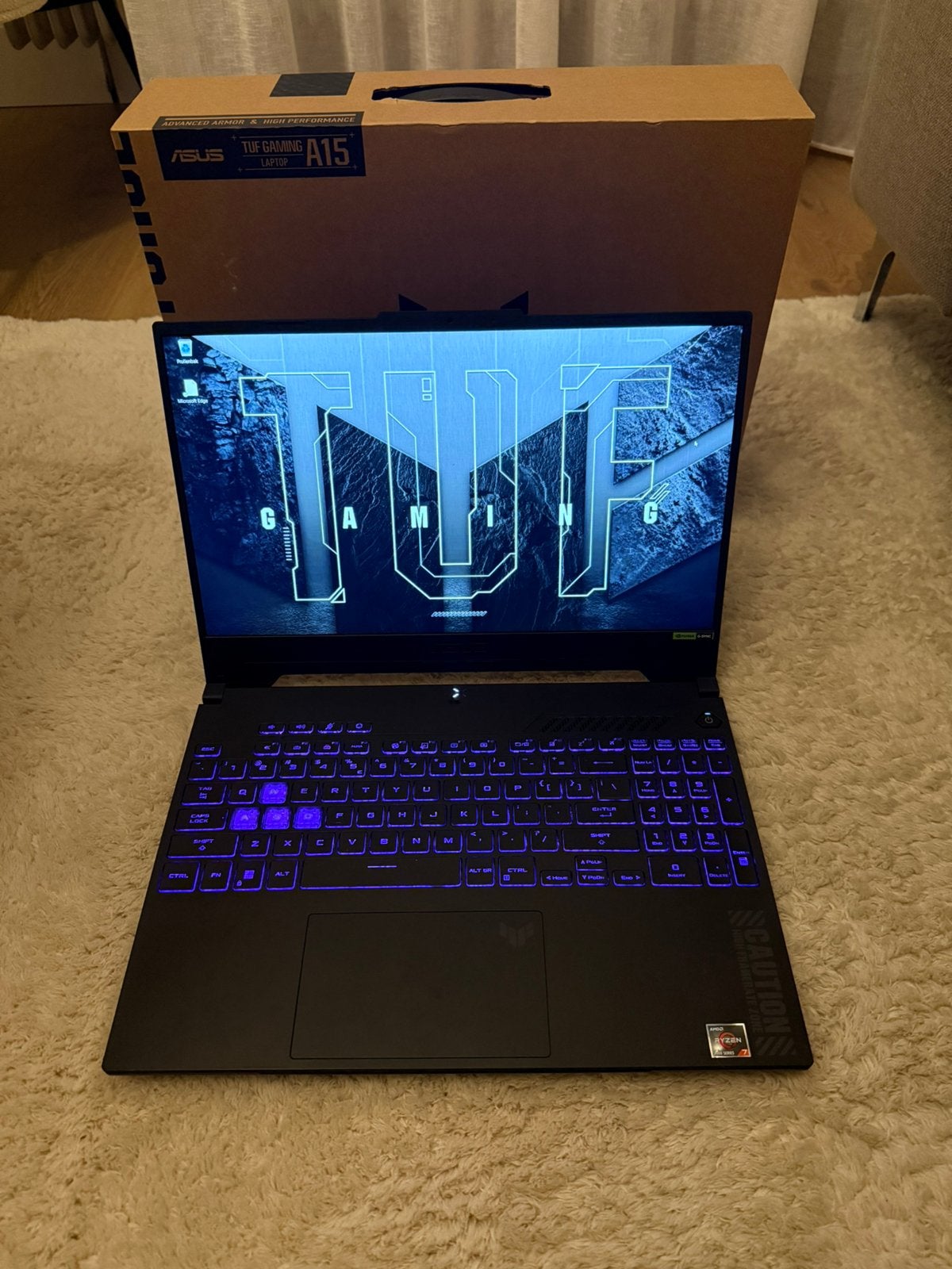 ASUS TUF Gaming Laptop – RTX 4060 | Ryzen 7 |, 15 inch, Ophalen of Verzenden, Zo goed als nieuw, Gaming