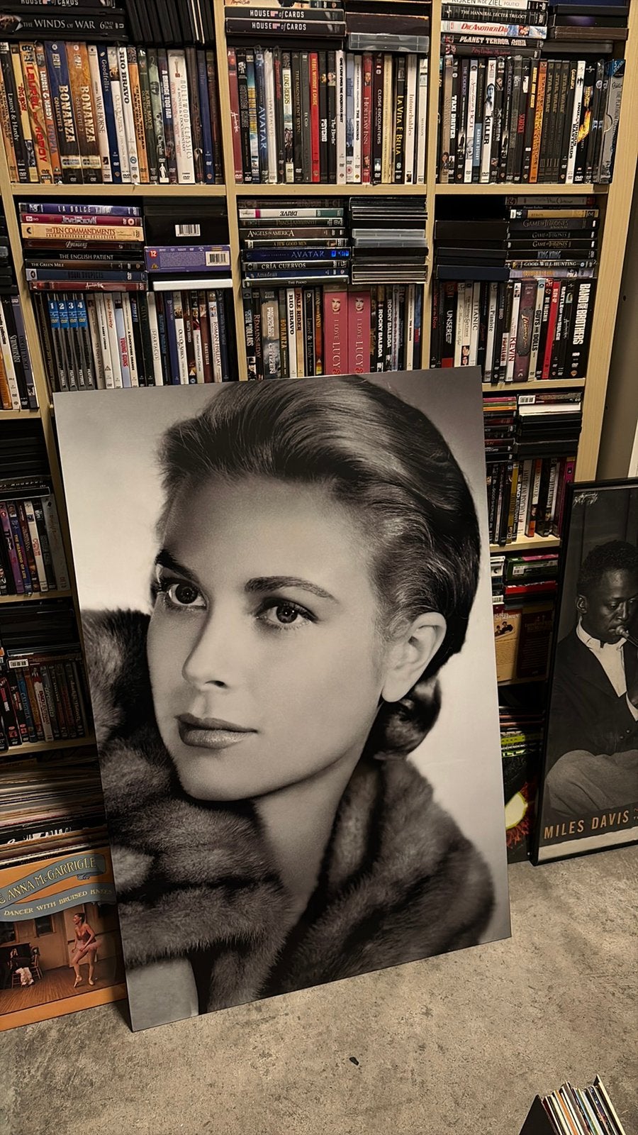 Grace Kelly grote foto op plexiglas alleen ophalen UNIEK, Ophalen, Ducoso, Zo goed als nieuw, Ducoso
