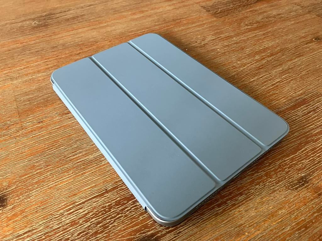 Apple bookcover Smartfolio iPad mini 6 / 7 cover denim blauw, 8 inch, Bescherming voor- en achterkant, Ophalen of Verzenden, Zo goed als nieuw