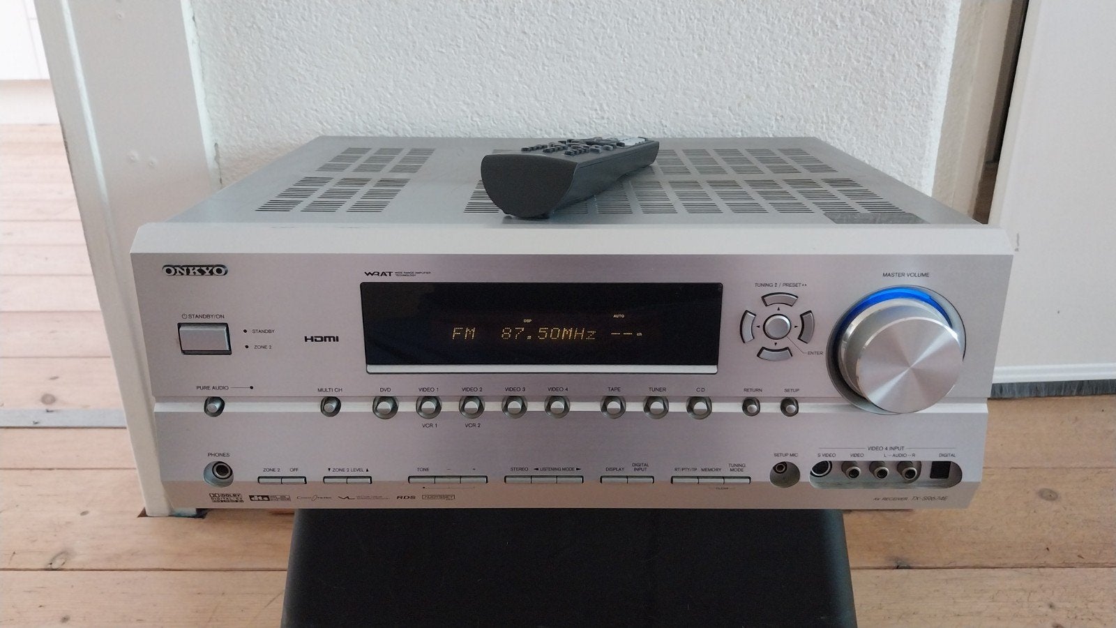 Onkyo TX-SR674E AV-receiver HDMI Optical Tulp, Ophalen of Verzenden, Zo goed als nieuw, 120 watt of meer, Onkyo