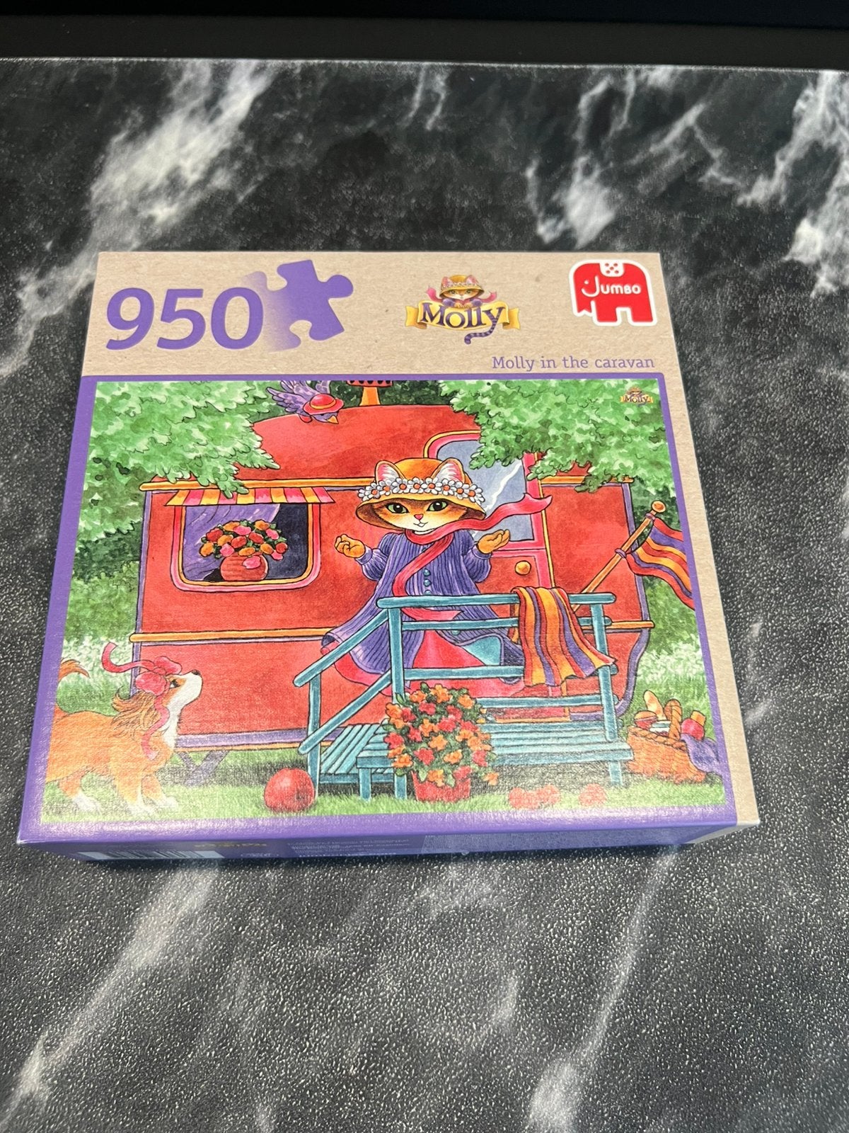 jumbo Puzzel 950 stukjes Molly in the Caravan, Ophalen of Verzenden, 500 t/m 1500 stukjes, Zo goed als nieuw