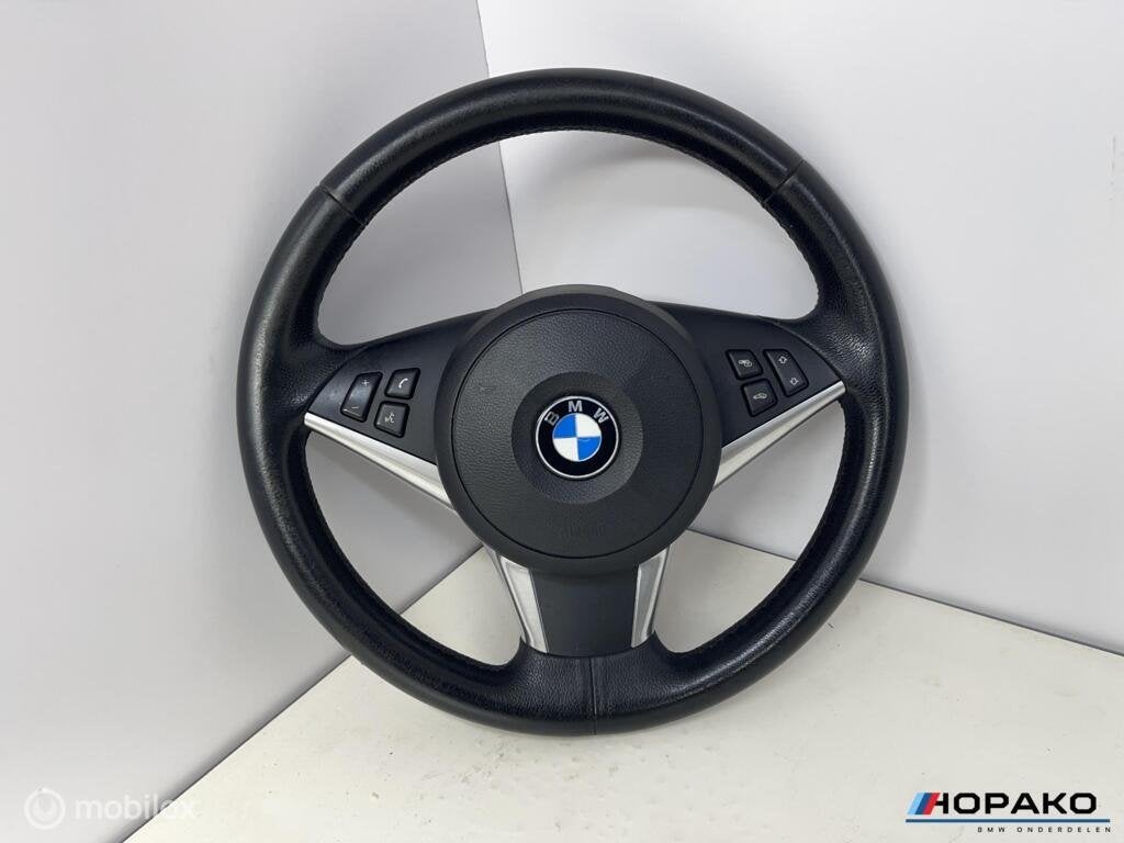 Stuurwiel leder BMW 5 serie E60 E61 - startstop, Gebruikt, Einsteinlaan 5, rijswijk, Bmw, Ophalen of Verzenden