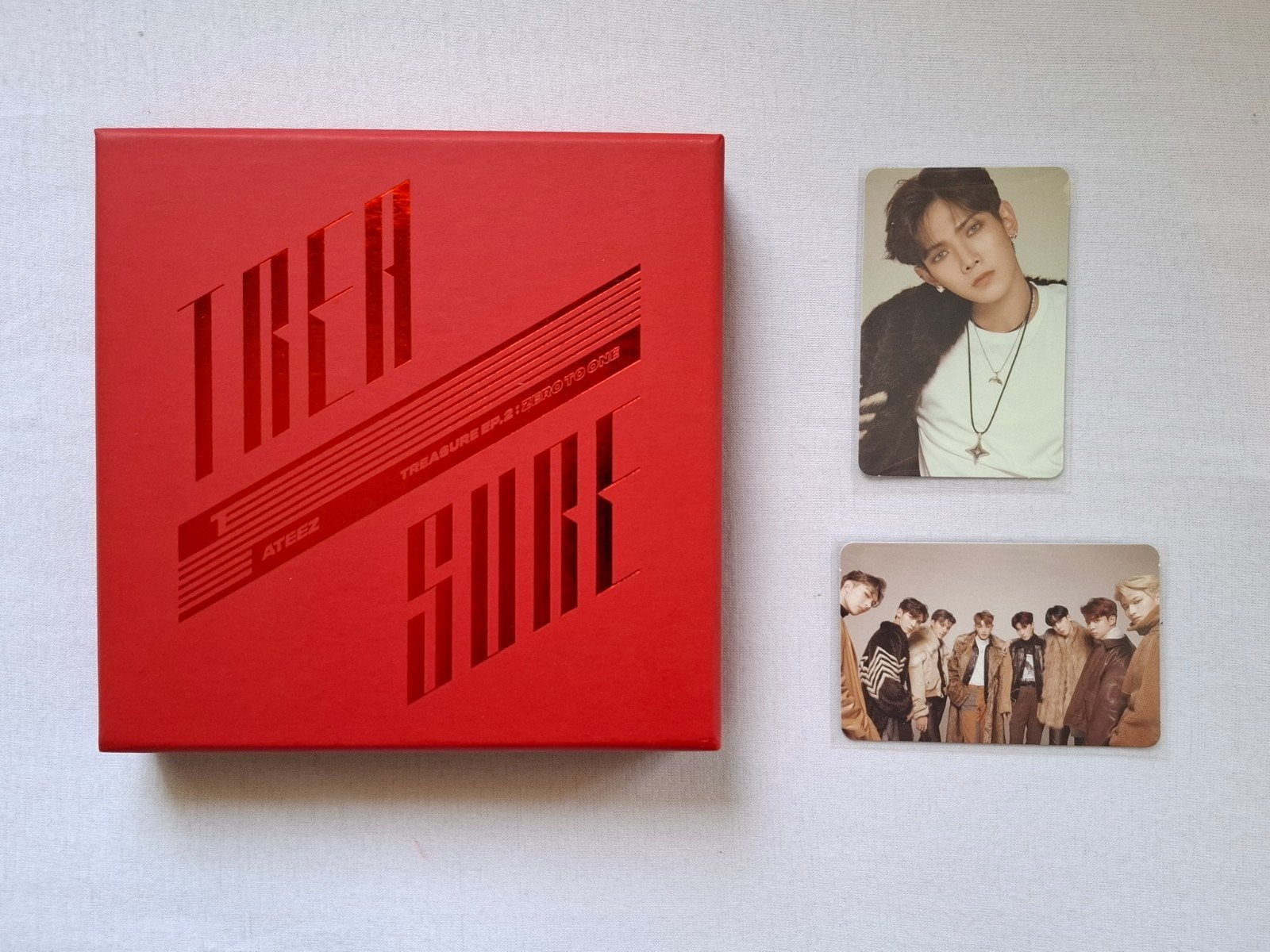 ATEEZ Album Treasure Ep 2 Zero To One Rood Compleet, Verzenden, Zo goed als nieuw, Album, Overige genres