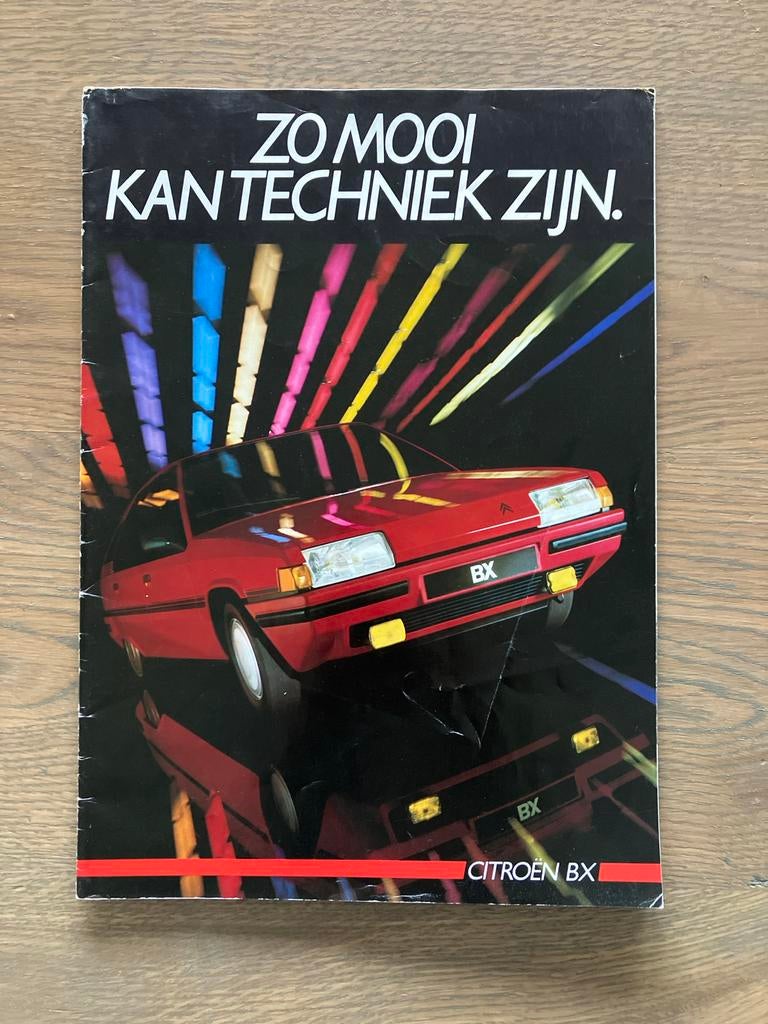 Citroën BX Folder uit 1985 - Zo mooi kan techniek zijn, Ophalen of Verzenden, Gelezen, Citroën
