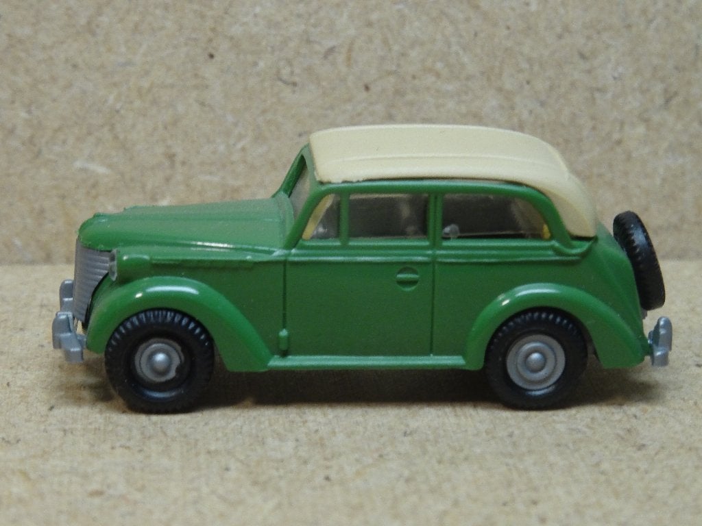 PRALINÉ 1/87, OPEL Olympia 1938 Cabrio-Top Groen, Zie Foto`s, Ophalen of Verzenden, Zo goed als nieuw, Auto, Overige merken