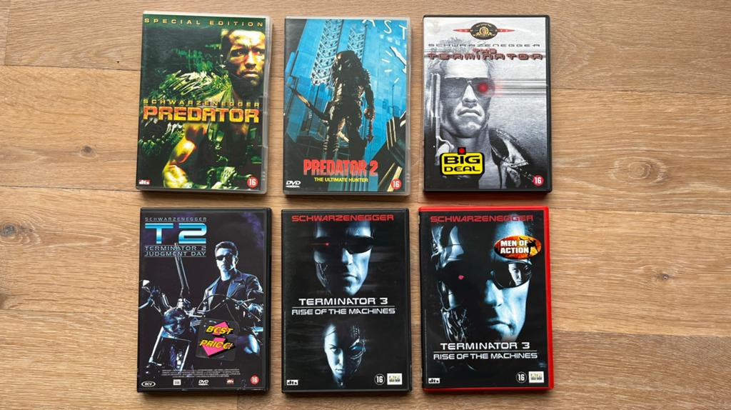The Terminator en Predator originele DVD’s, Ophalen, Zo goed als nieuw