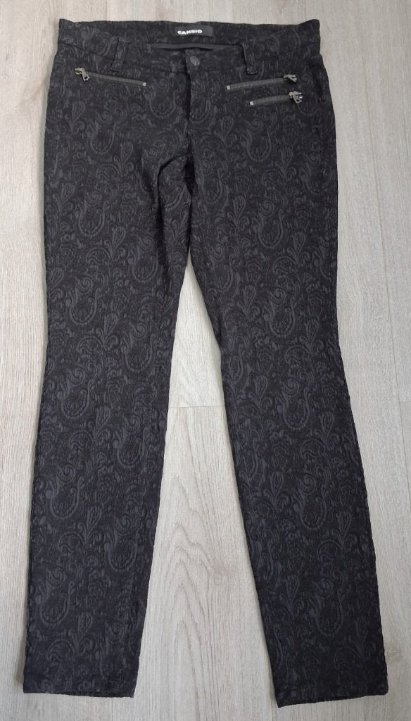 CAMBIO Gobelin Zwarte Broek maat M, Maat 38/40 (M), Cambio, Zwart, Ophalen of Verzenden