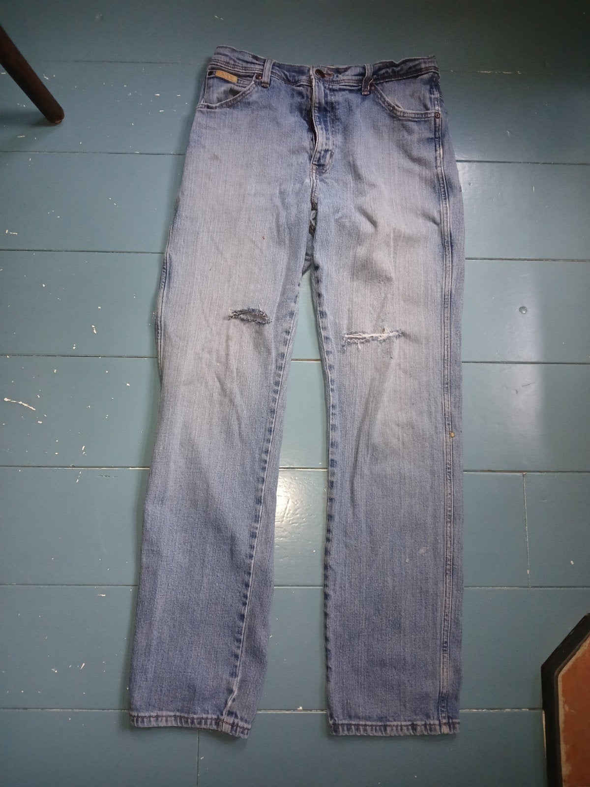 moderne teras wrangler spijkerbroek, Ophalen of Verzenden, Gedragen, Blauw, Wrangler