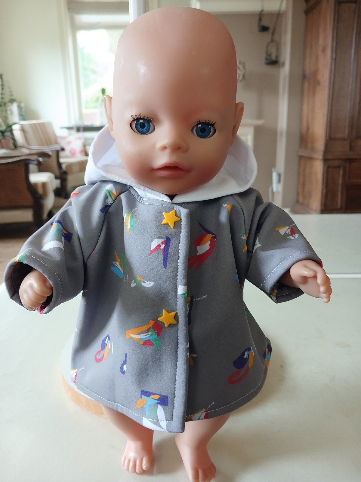 mooie softshel jas baby born pop 36/38, Ophalen of Verzenden, Nieuw, Babypop