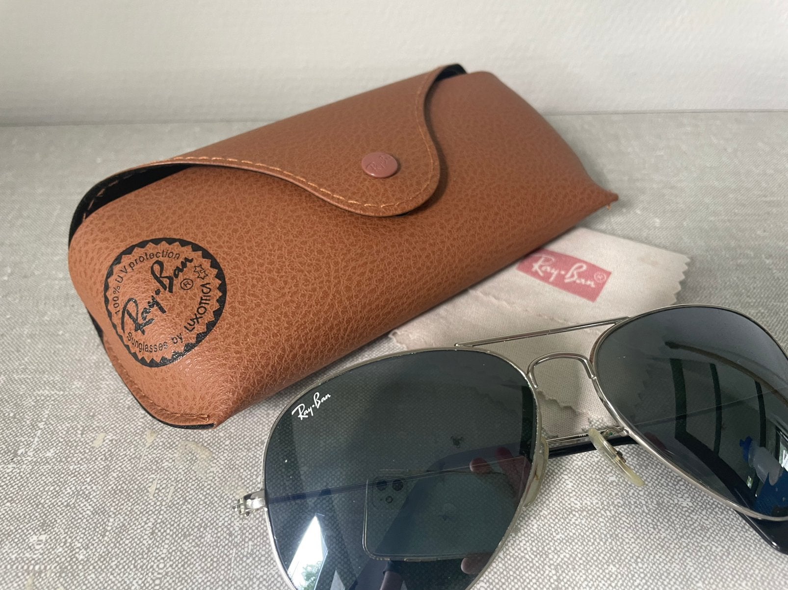 Ray-Ban Aviator silver edition, Zonnebril, Overige kleuren, Ophalen of Verzenden, Zo goed als nieuw