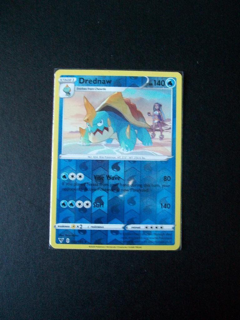 1301. Nieuwe Pokemon Kaart Holofoil DREDNAW hp 140 (039/185), Verzenden, Nieuw, Losse kaart, Foil