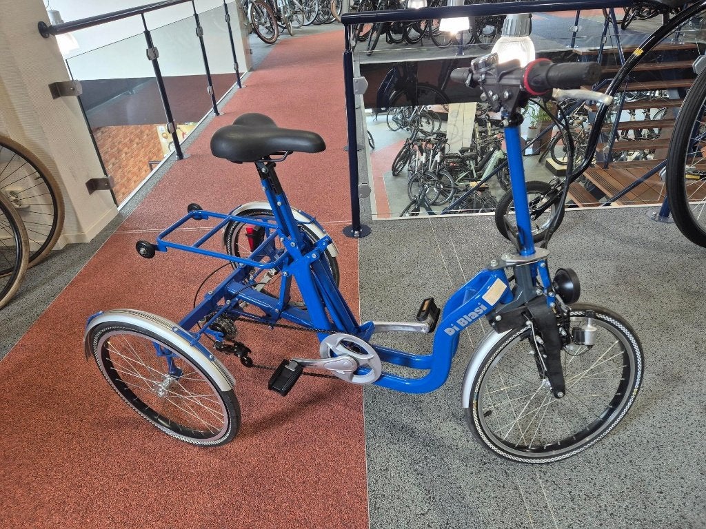 Di Blasi VOUWFIETS uni 2017 Blauw, Fietsen en Brommers, Ophalen, Gebruikt, Velgrem, Di Blasi