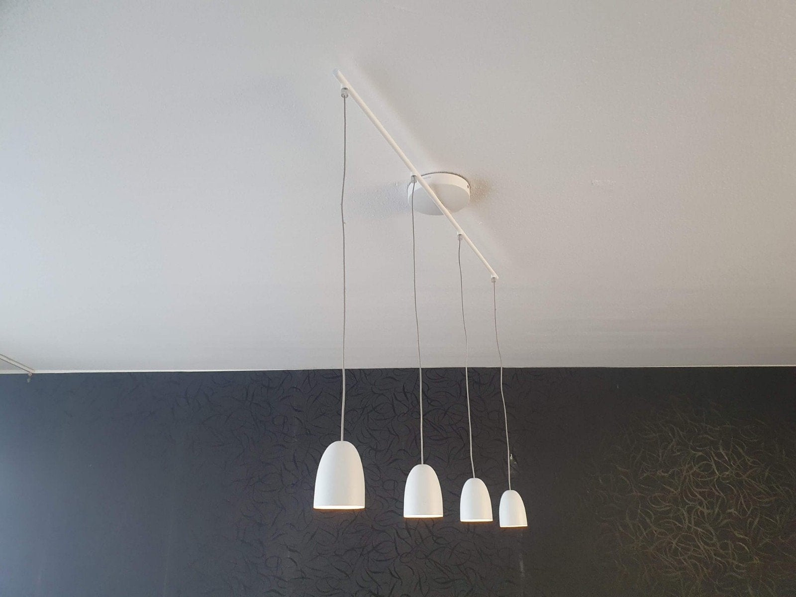 Philips Hanglamp Wit - 4x 3.5W. Twee  stuks, Overige fittingen, Ophalen of Verzenden, Zo goed als nieuw, Modern, minimalistisch
