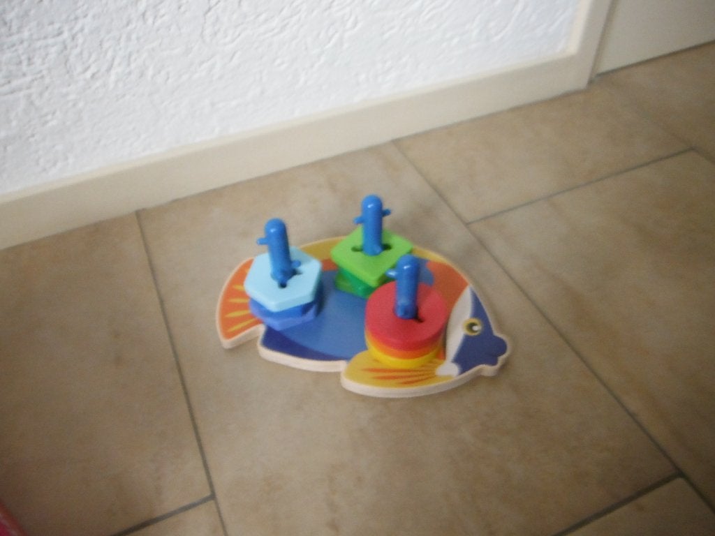 houten vormen vis /magneet visspel  goed voor motoriek per i, Ophalen of Verzenden, Zo goed als nieuw, Overige typen