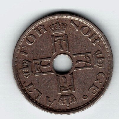 23-1711 Noorwegen 50 ore 1926, Verzenden, Overige landen, Losse munt