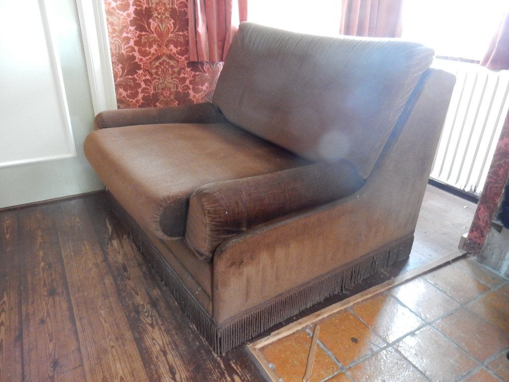 BEKA slaapfauteuil/stoel, Ophalen, Eenpersoons, Bruin, Metaal