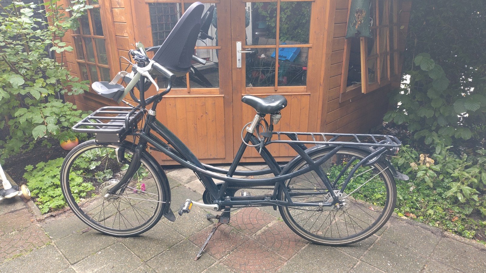 Azor tweelingfiets/transportfiets met elek. ondersteuning, Overige merken, Gebruikt, 3 kinderen, Elektrisch