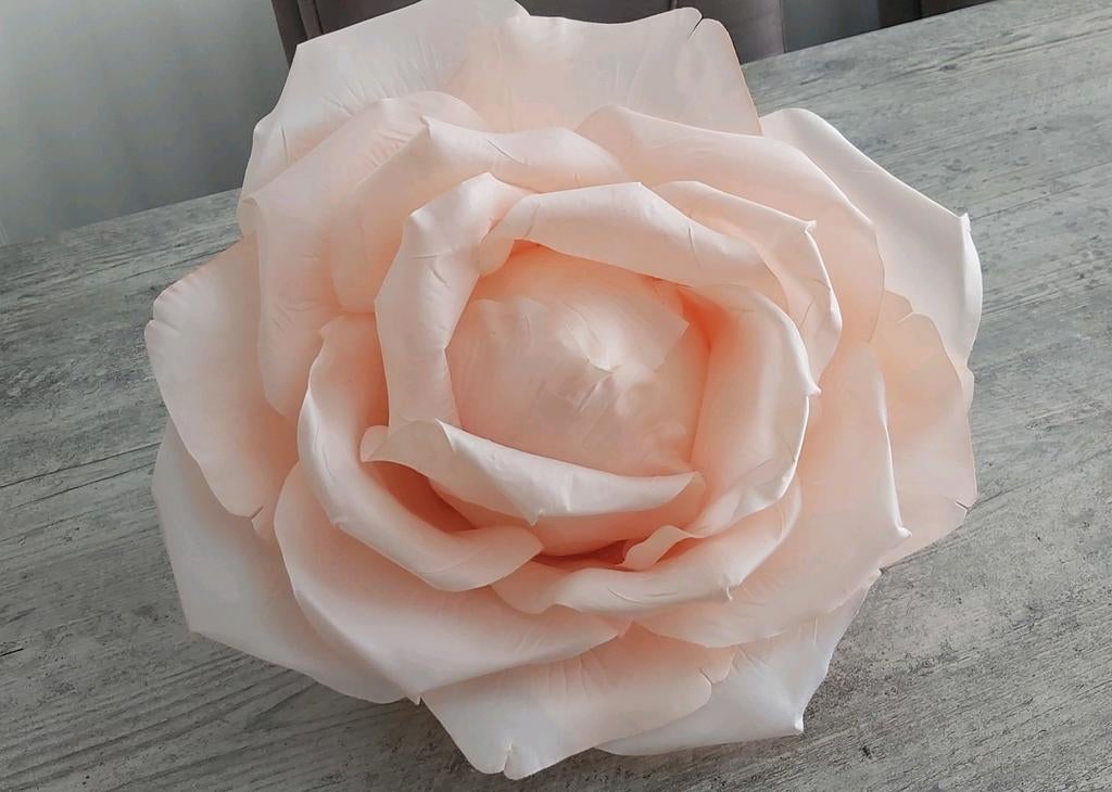 Tuindecoratie lange tak grote roos kunstplant zijdebloemen, Ophalen, Roze, Kunstbloem, 135 cm
