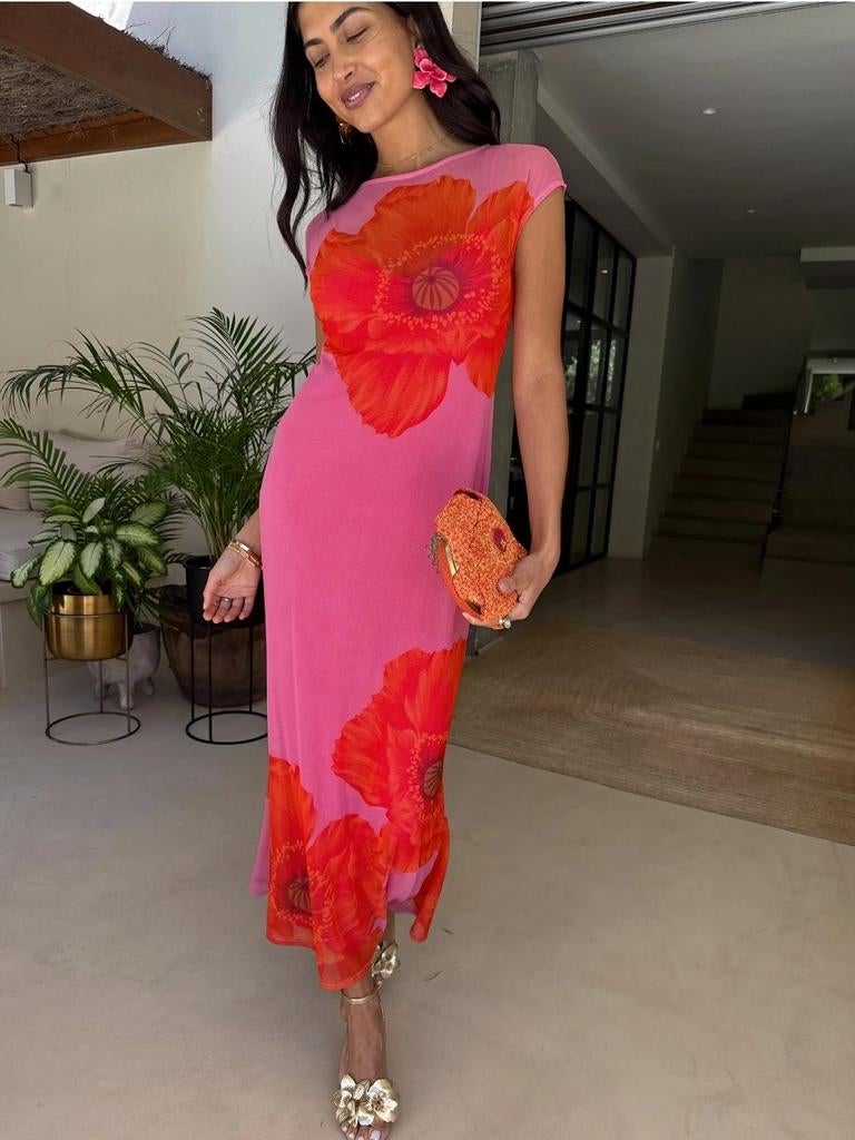 NEVER FULLY DRESSED Poppy Aria Jurk Roze Maat 46, Verzenden, Nieuw, Roze, Jurk