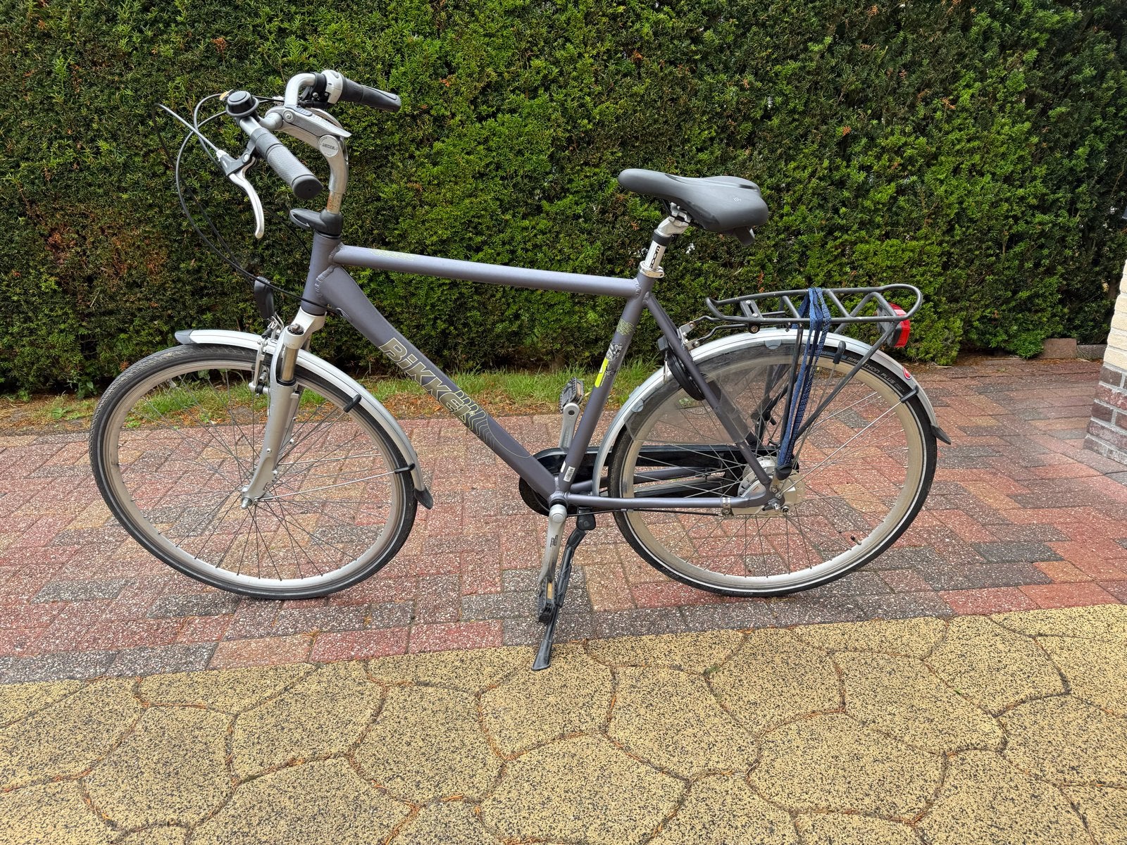 Bikkel fiets met 57 cm framehoogte en versnellingen, Gebruikt, Velgrem, Versnellingen, 56 cm of meer