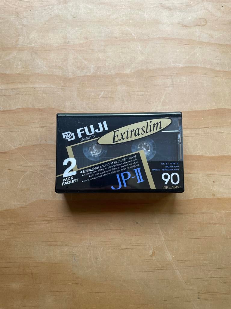 Fuji JP-II 90 Extralim Cassette - 2 stuks, 2 t/m 25 bandjes, Overige genres, Ophalen of Verzenden, Nieuw in verpakking
