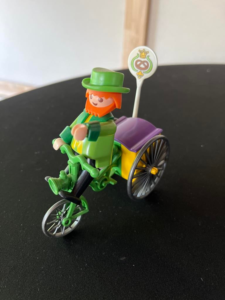 Playmobil Rosa 5506 - Pretzelverkoper op fiets, Verzenden, Gebruikt, Complete set